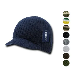 1 Dozen Beanies Striped Gi Campus  Skull Caps Hats Ski Wholesale Bulk