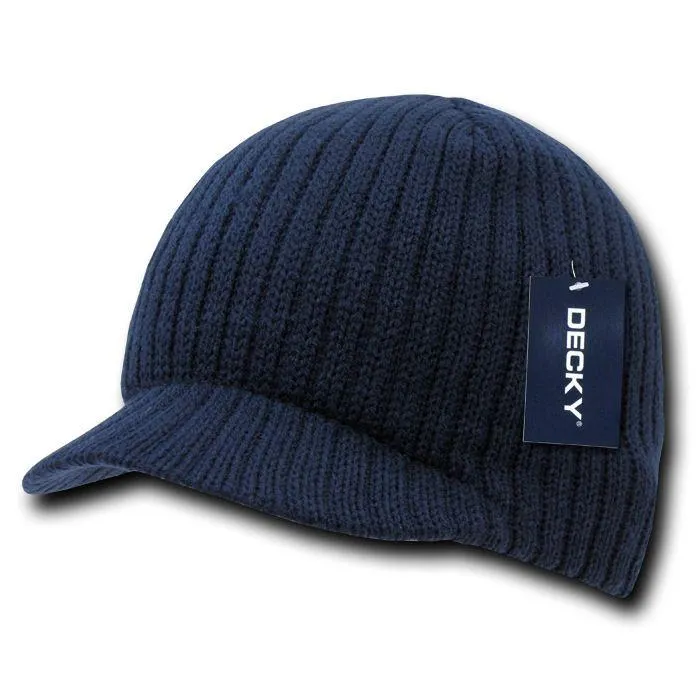 1 Dozen Beanies Striped Gi Campus  Skull Caps Hats Ski Wholesale Bulk