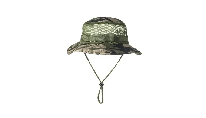 2 Pack: Unisex Mesh Camo Wide Full Brim Camouflage Hats