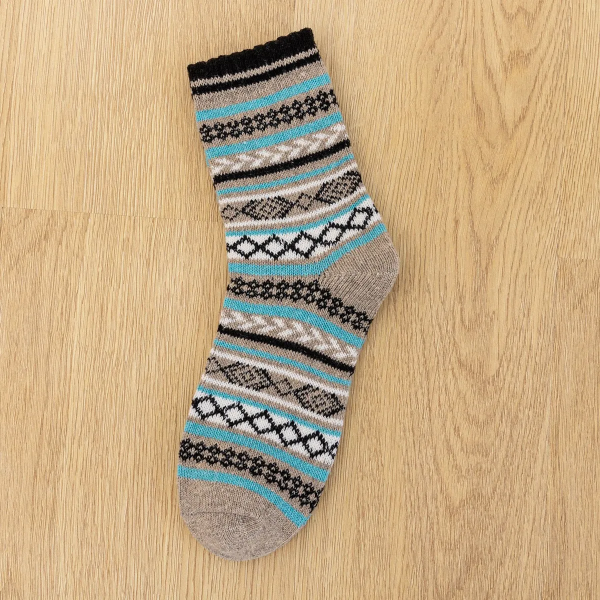 (5 PAIRS)Owlkay National Style Breathable Socks