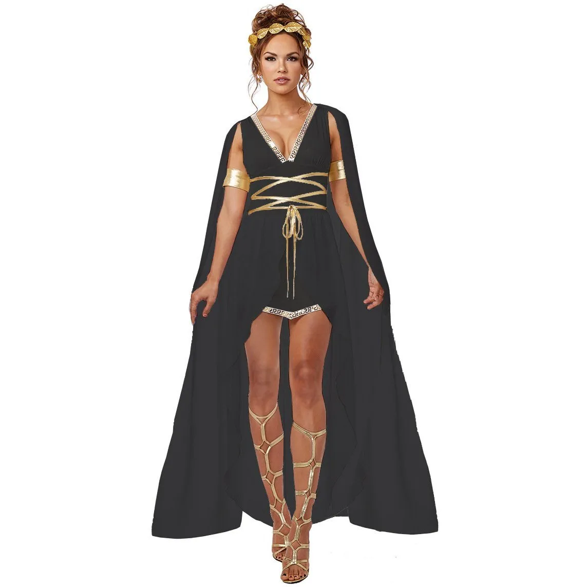 Ancient Greek Goddess Cleopatra Athena Cosplay Costume Medieval Dress