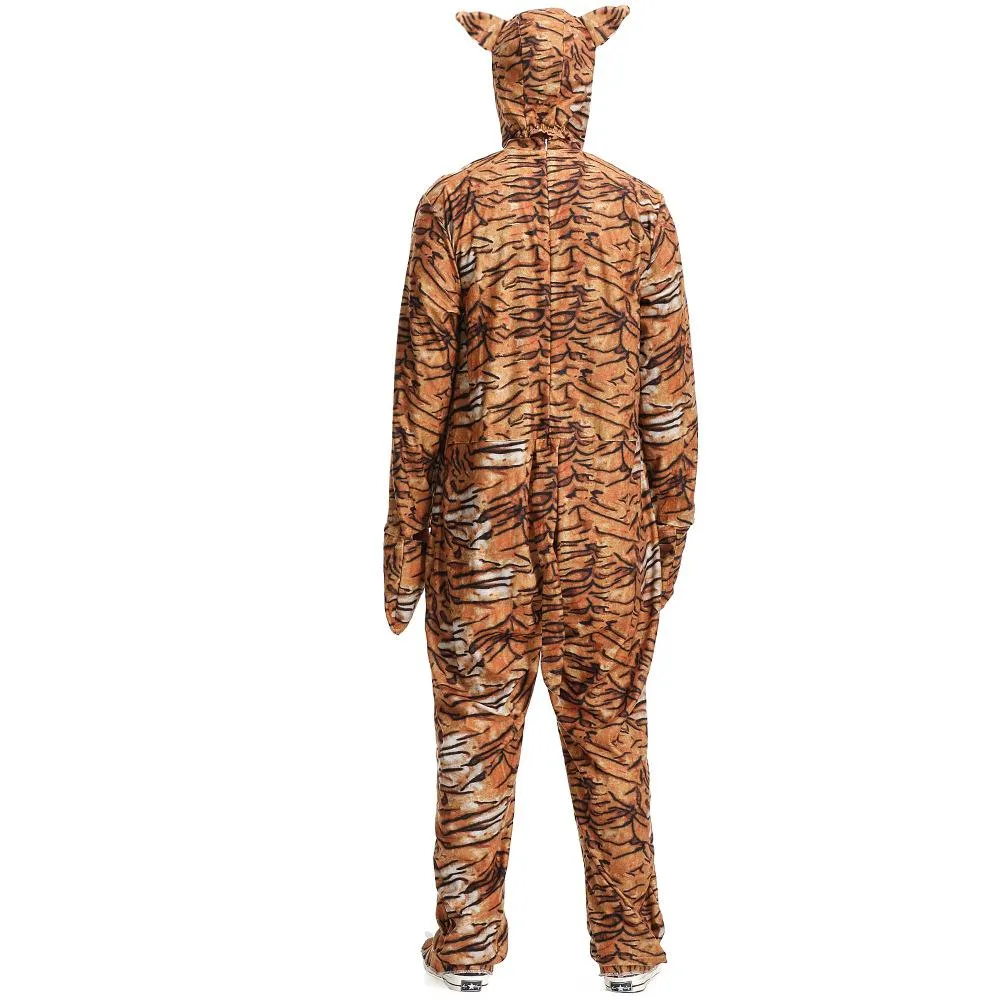 Animal Tiger Adult Jumpsuit Cosplay Costume Outfits Carnival Suit
