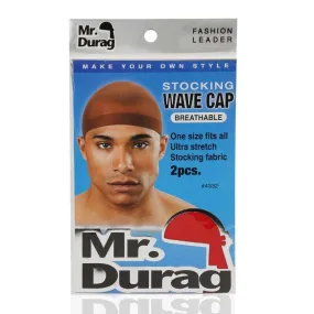 Annie Mr. Durag Breathable Stocking Wave Cap Assorted Colors 2 PCS #4332