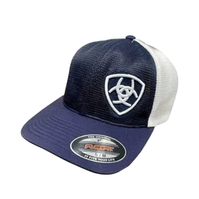 Ariat M&F Flex Fit 360 Blue Shield Logo Cap