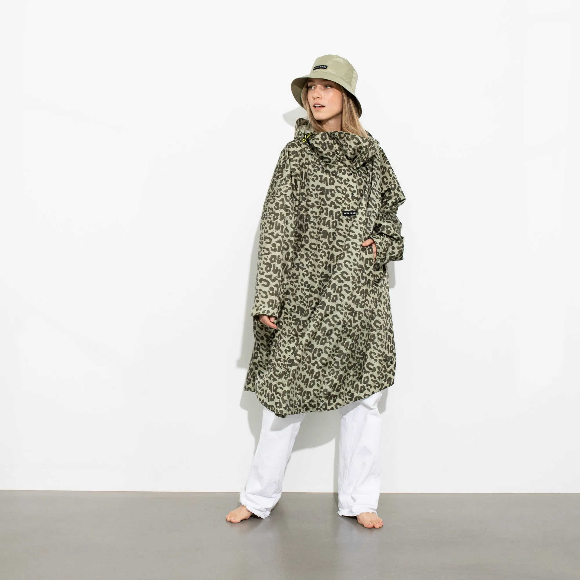 Bucket Hat solid pale olive