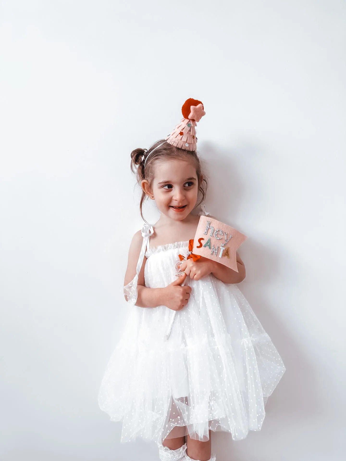 Christmas Party Hat - Nash and Willow - Pink Christmas Tree