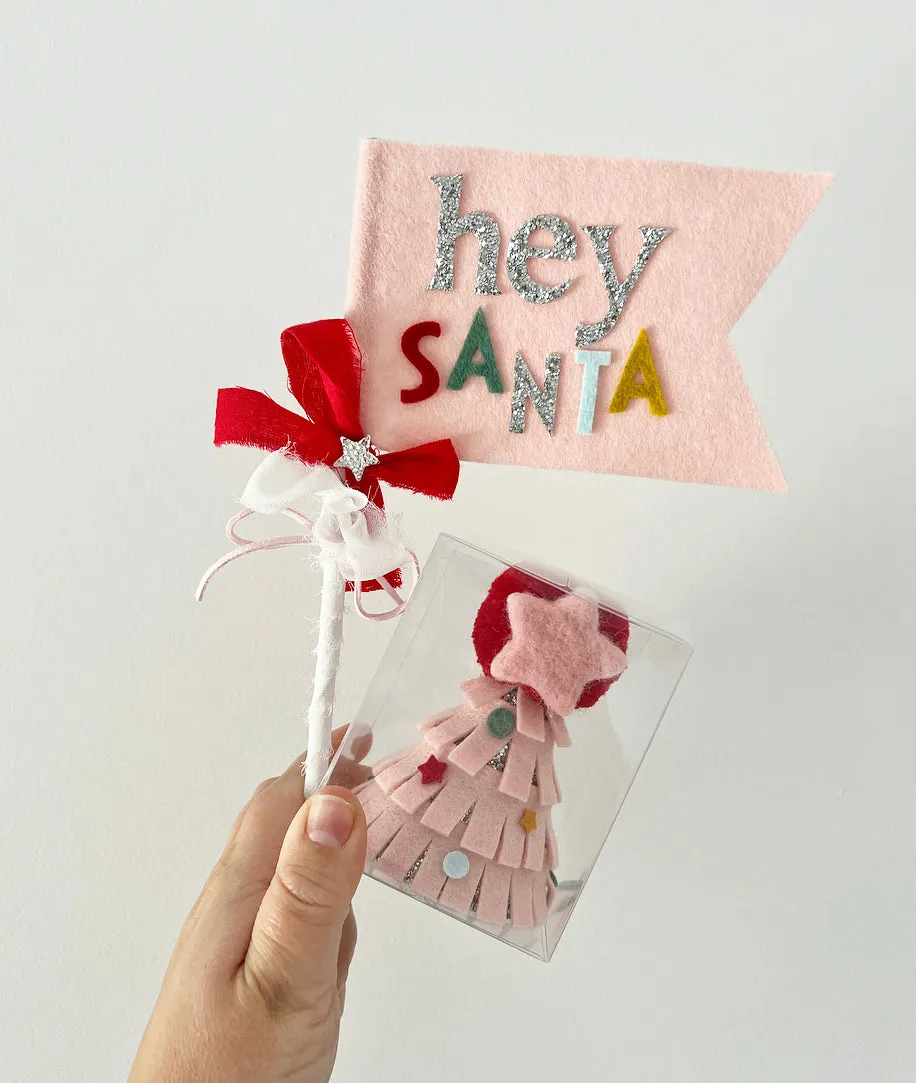 Christmas Party Hat - Nash and Willow - Pink Christmas Tree