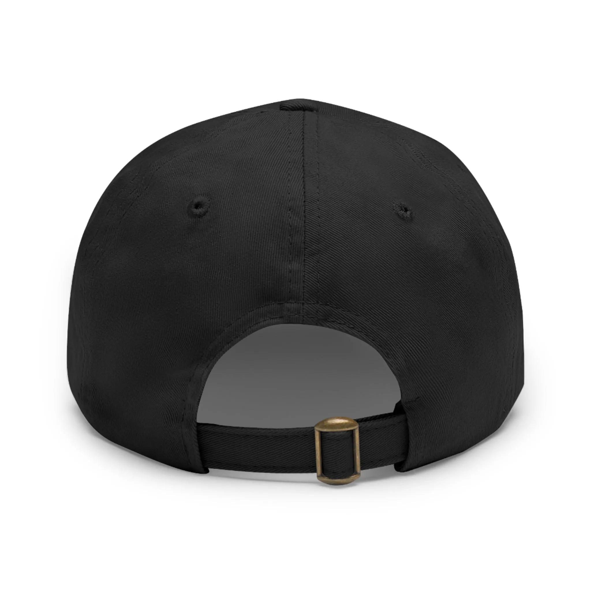 Cool Alien in shades Dad Hat with Leather Patch (Rectangle)