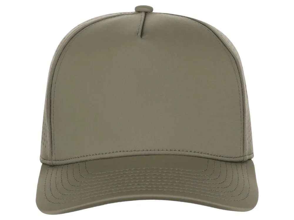 Crowns By Lids Tee Box 5-Panel Tech Cap - Olive