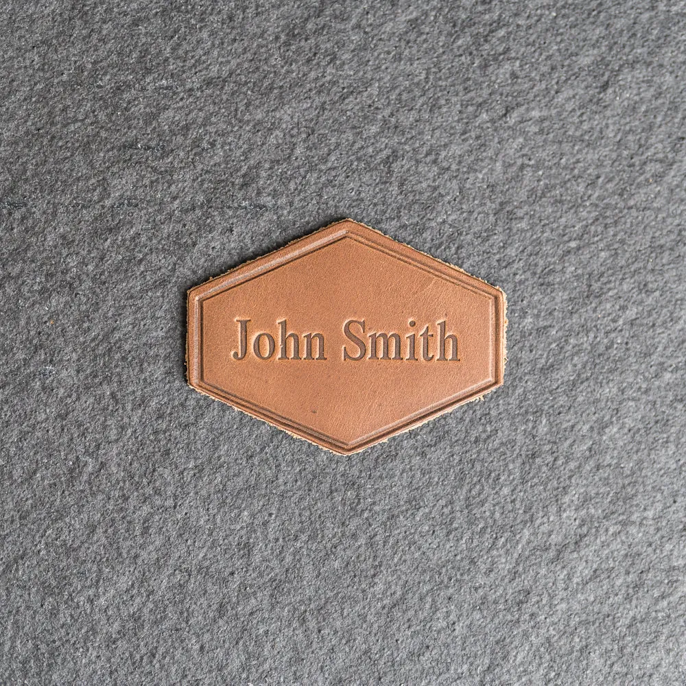Custom Leather Patches with optional velcro added - Personalized with Logo, Text, or Initials - Blank Leather Patches