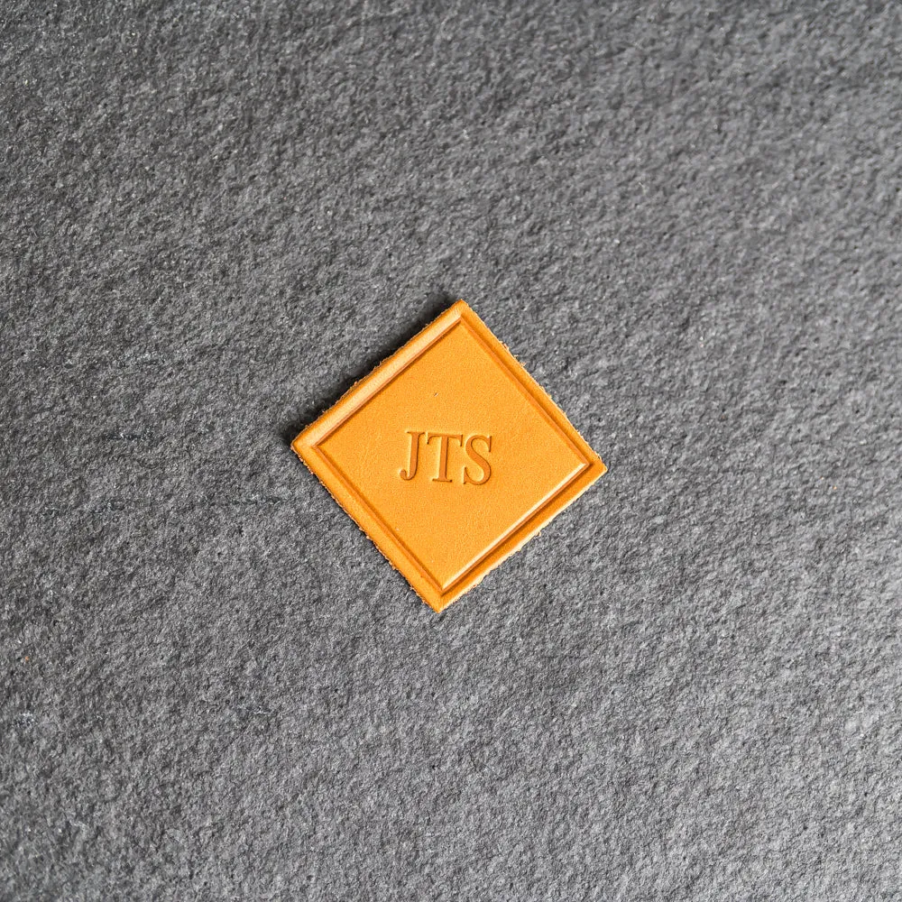 Custom Leather Patches with optional velcro added - Personalized with Logo, Text, or Initials - Blank Leather Patches