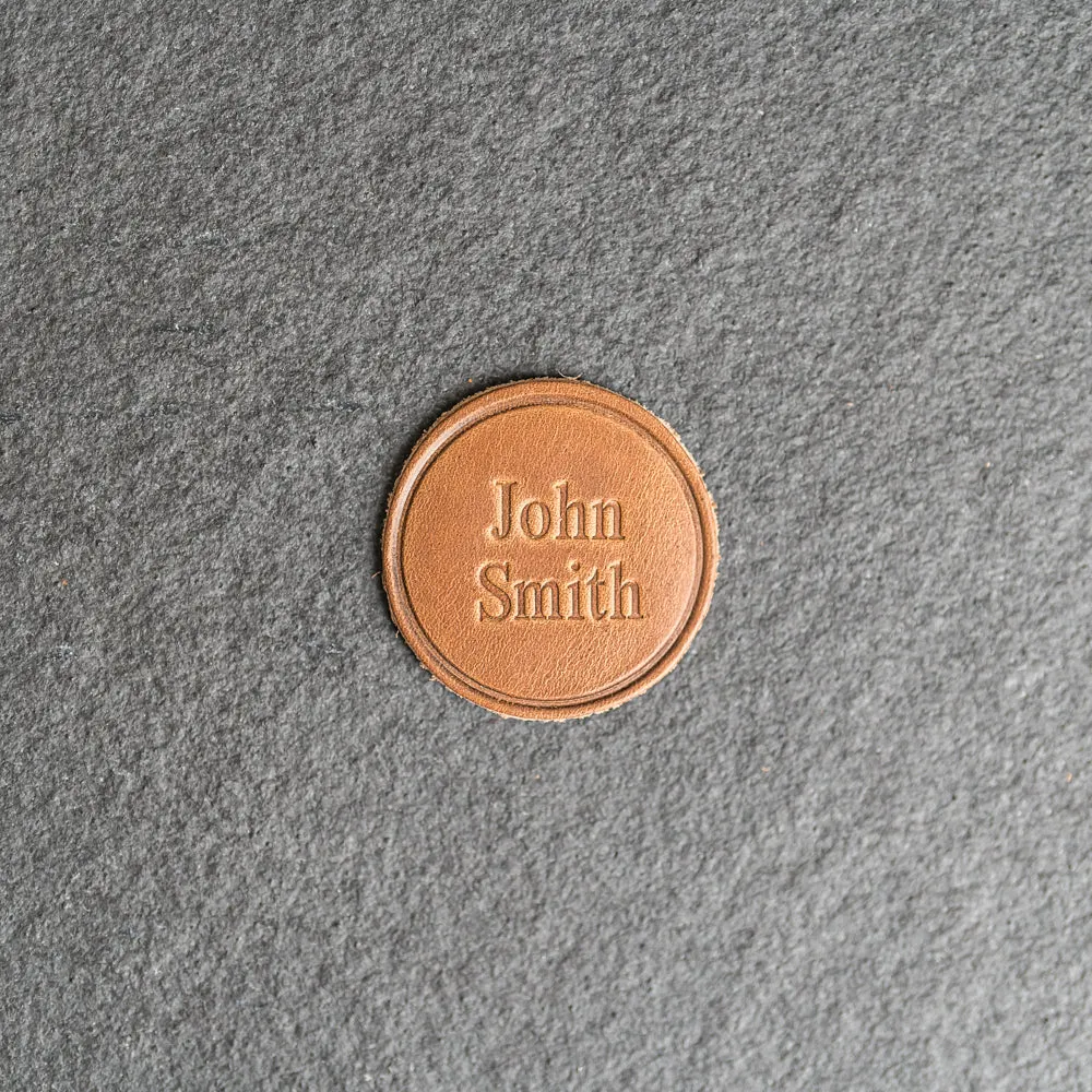 Custom Leather Patches with optional velcro added - Personalized with Logo, Text, or Initials - Blank Leather Patches
