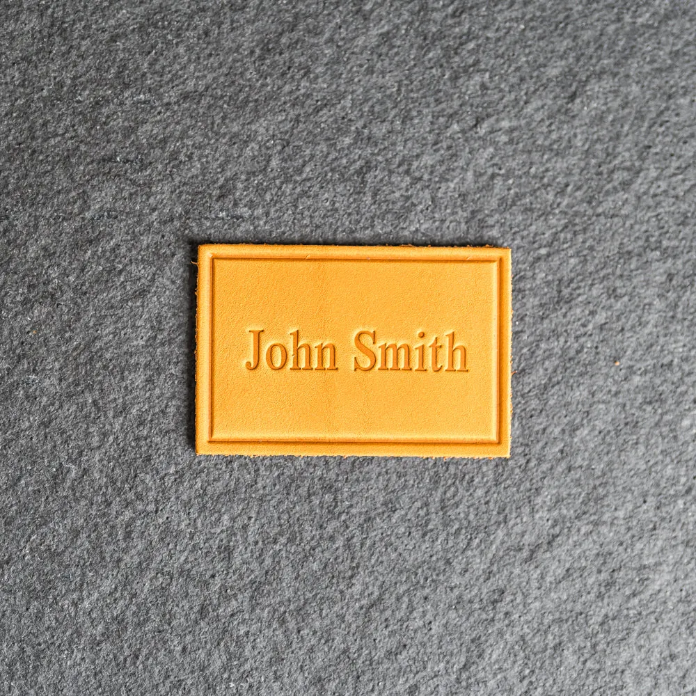 Custom Leather Patches with optional velcro added - Personalized with Logo, Text, or Initials - Blank Leather Patches