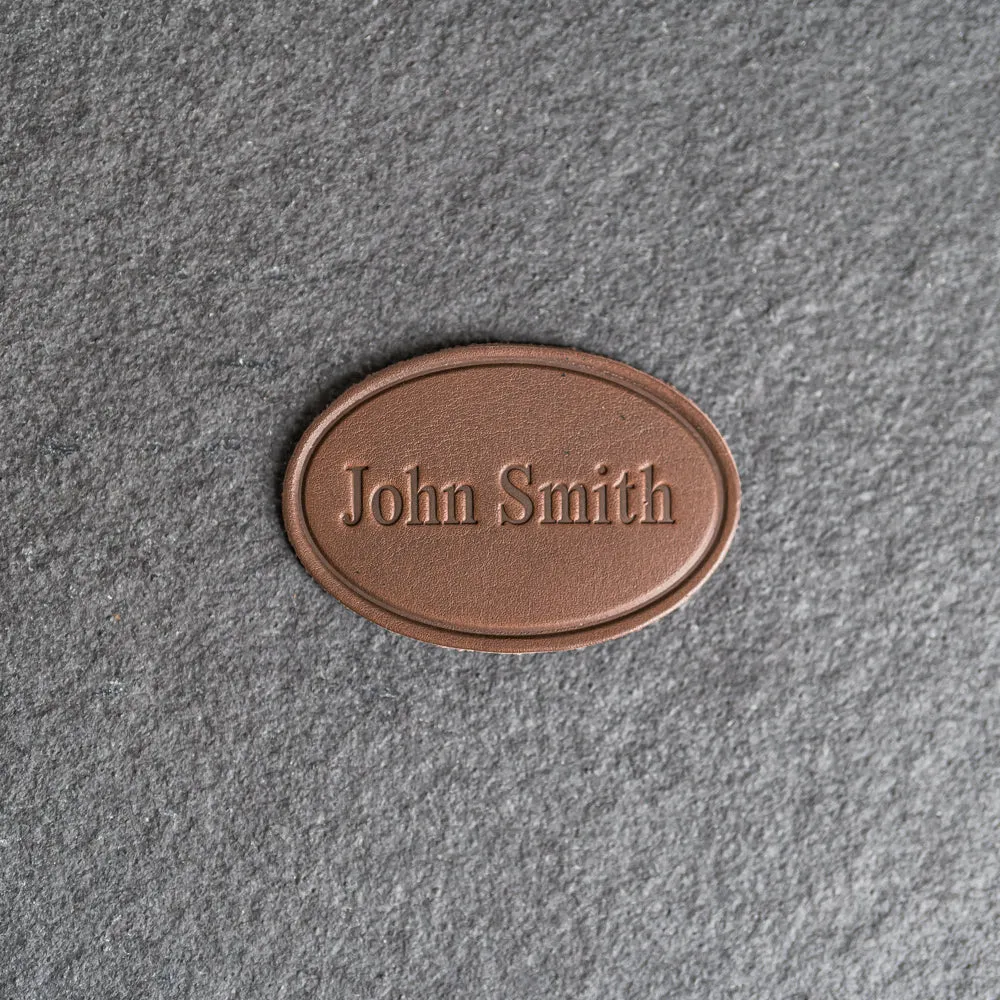 Custom Leather Patches with optional velcro added - Personalized with Logo, Text, or Initials - Blank Leather Patches