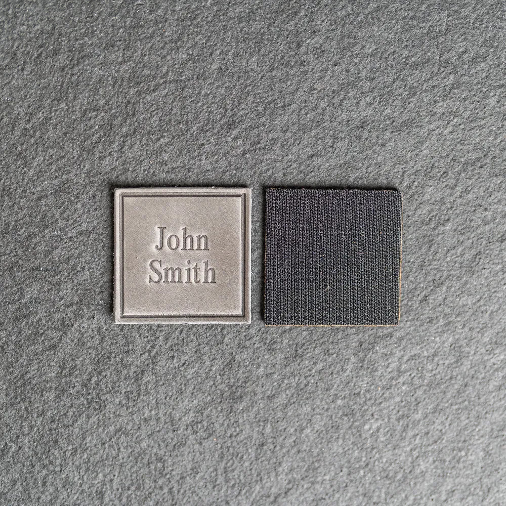 Custom Leather Patches with optional velcro added - Personalized with Logo, Text, or Initials - Blank Leather Patches
