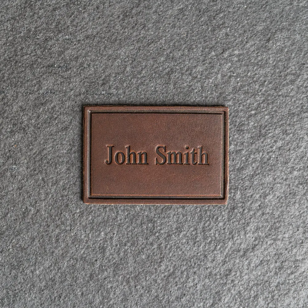 Custom Leather Patches with optional velcro added - Personalized with Logo, Text, or Initials - Blank Leather Patches