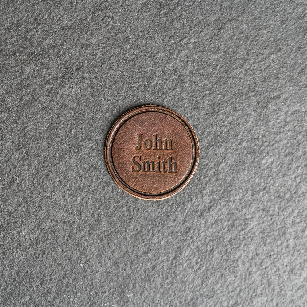 Custom Leather Patches with optional velcro added - Personalized with Logo, Text, or Initials - Blank Leather Patches