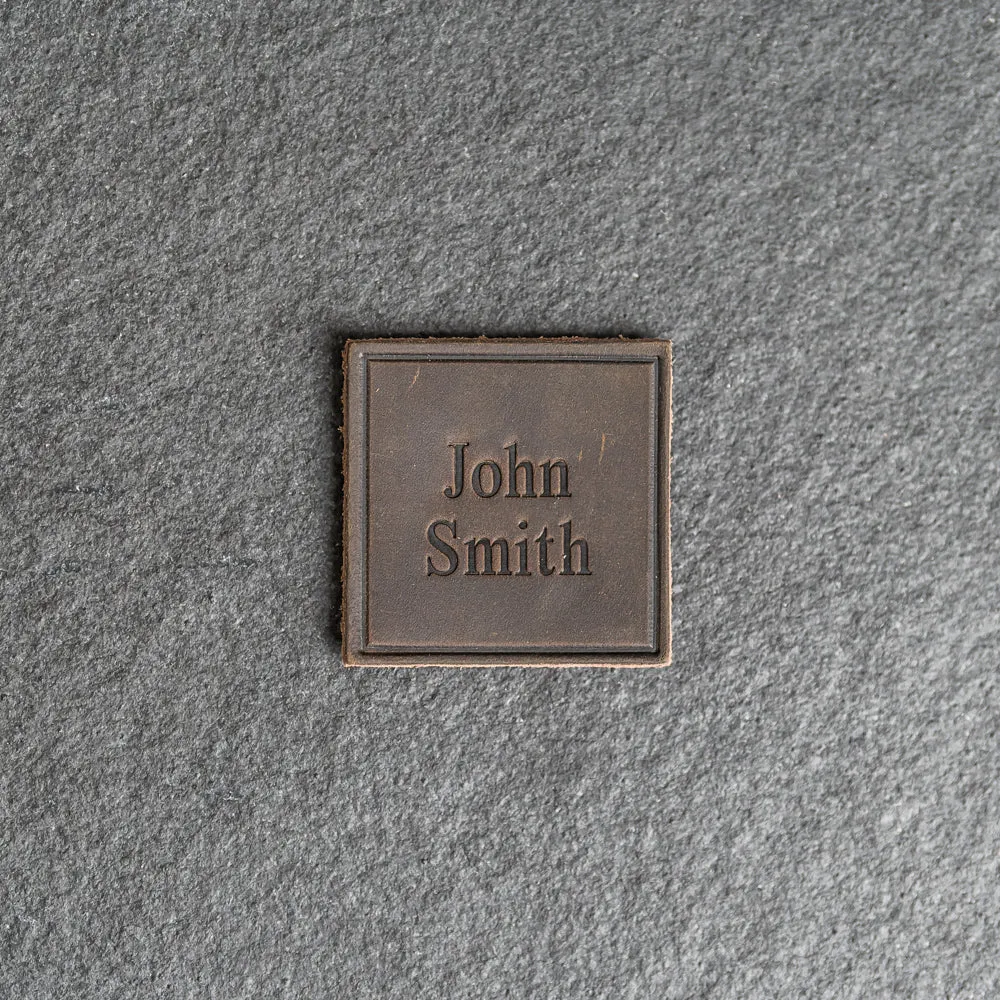 Custom Leather Patches with optional velcro added - Personalized with Logo, Text, or Initials - Blank Leather Patches