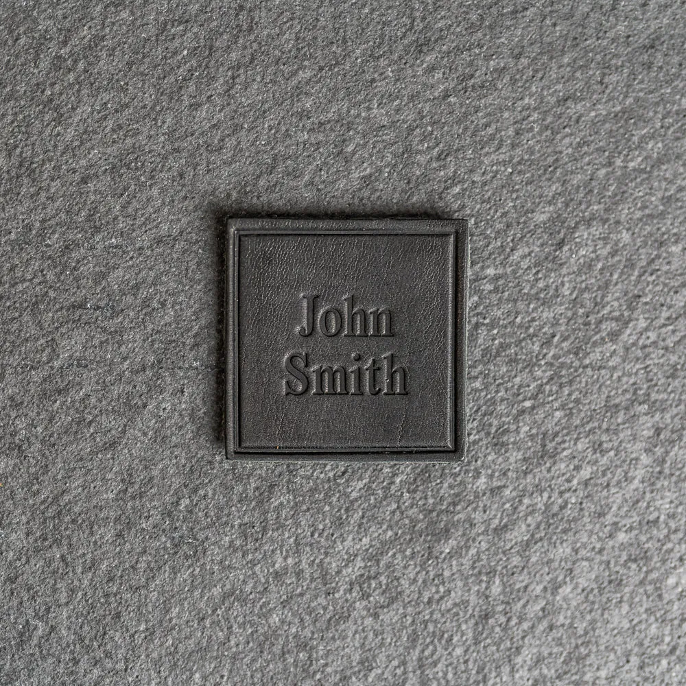 Custom Leather Patches with optional velcro added - Personalized with Logo, Text, or Initials - Blank Leather Patches