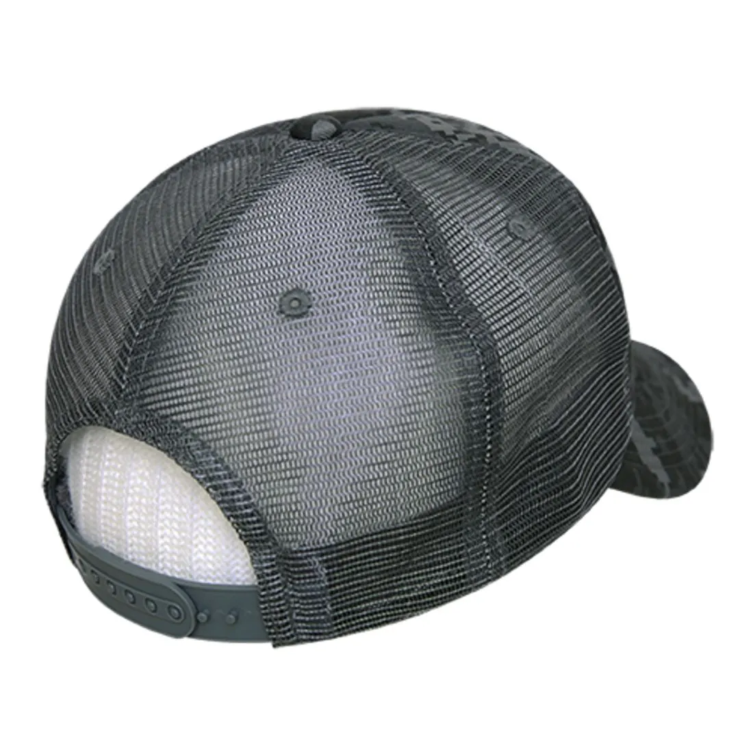 Decky 253 Camouflage Foam Mesh Trucker Hats High Crown 5 Panel Snapback Caps