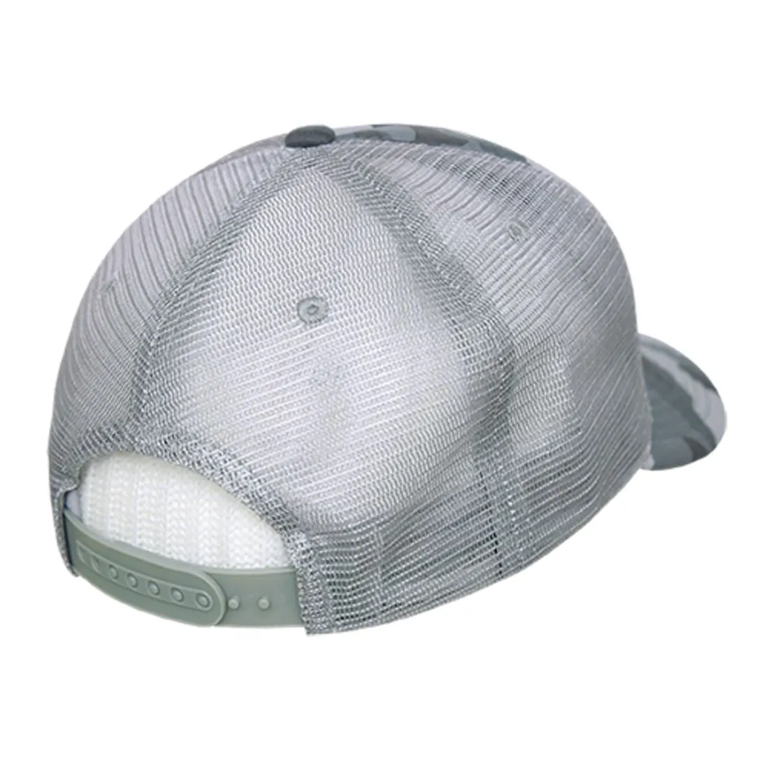 Decky 253 Camouflage Foam Mesh Trucker Hats High Crown 5 Panel Snapback Caps