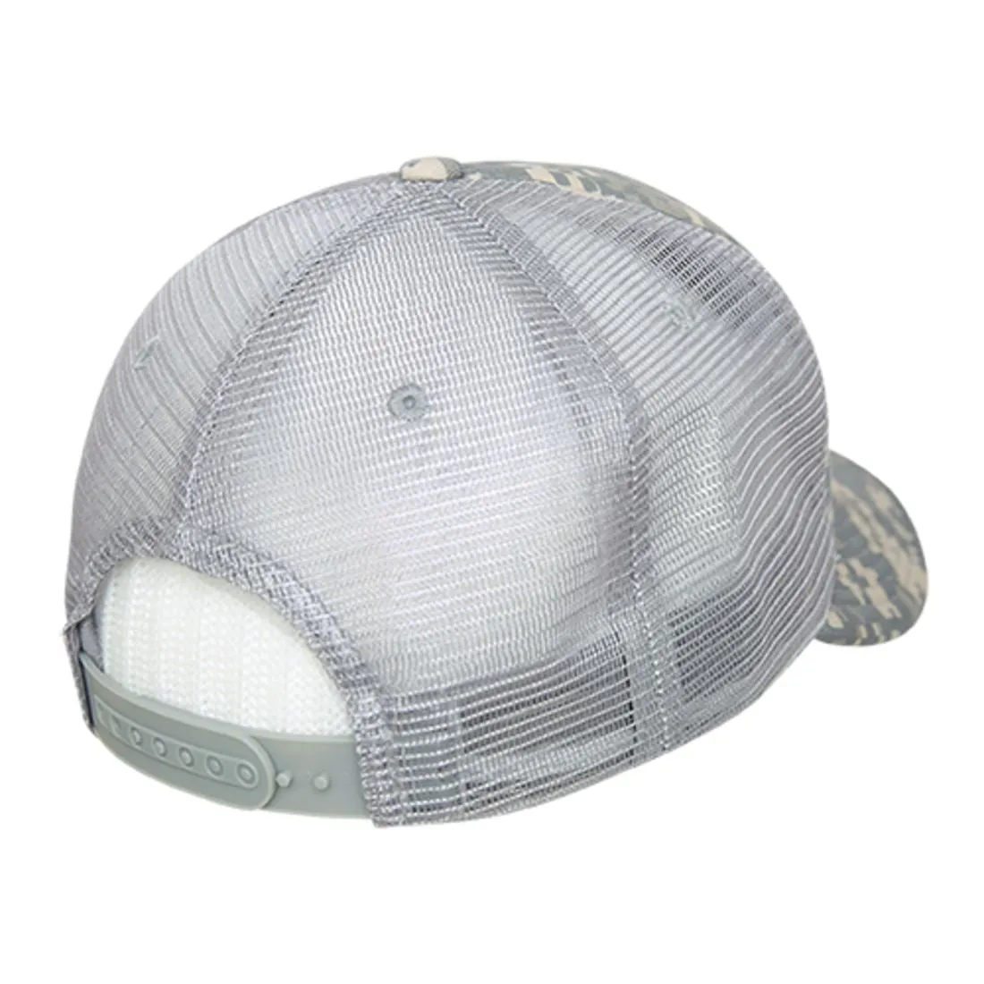 Decky 253 Camouflage Foam Mesh Trucker Hats High Crown 5 Panel Snapback Caps