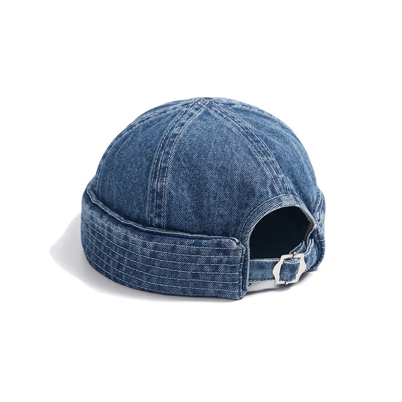 Denim Hip Hop Sailor Hat