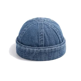 Denim Hip Hop Sailor Hat