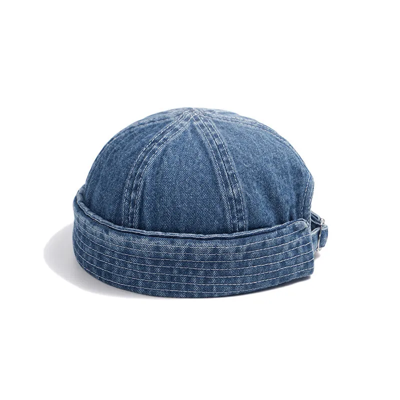 Denim Hip Hop Sailor Hat