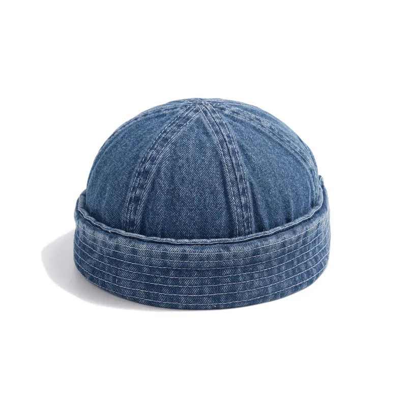 Denim Hip Hop Sailor Hat