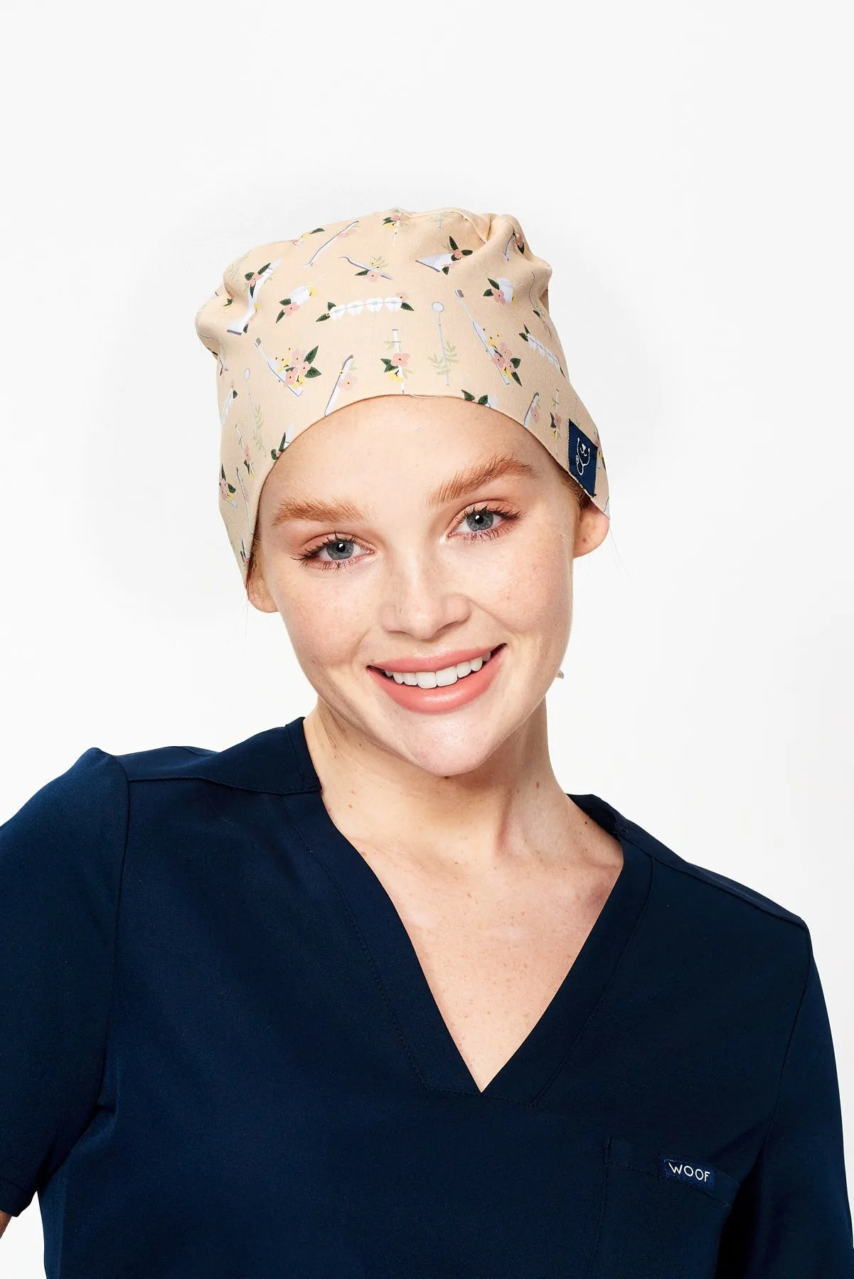 Dental Floral Scrub Cap