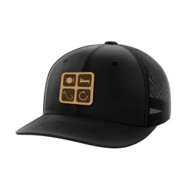 Eat Sleep Fish Repeat Patch Hat