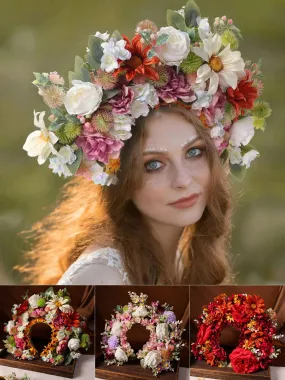 Flower Fae Head-Dress Headband Hair Wreath