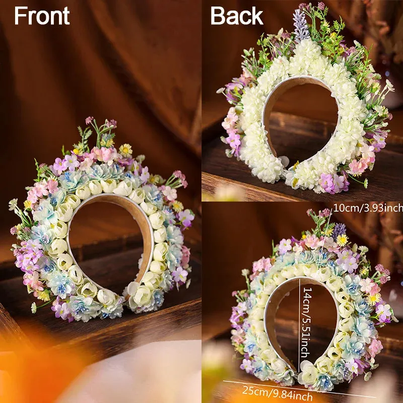 Flower Fae Head-Dress Headband Hair Wreath