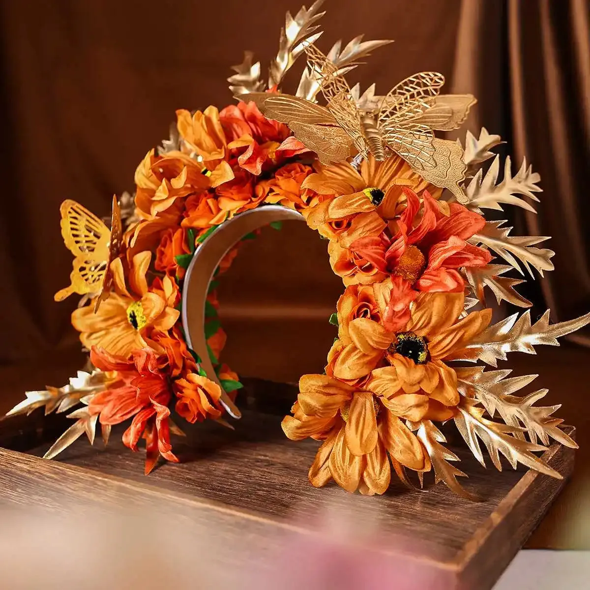 Flower Fae Head-Dress Headband Hair Wreath