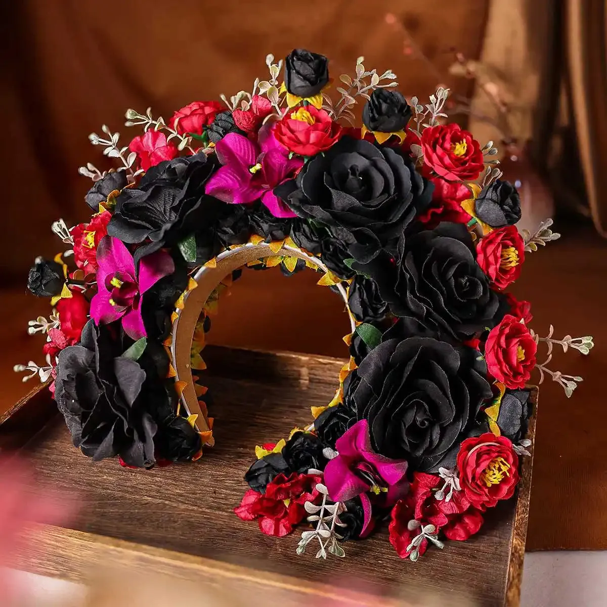Flower Fae Head-Dress Headband Hair Wreath