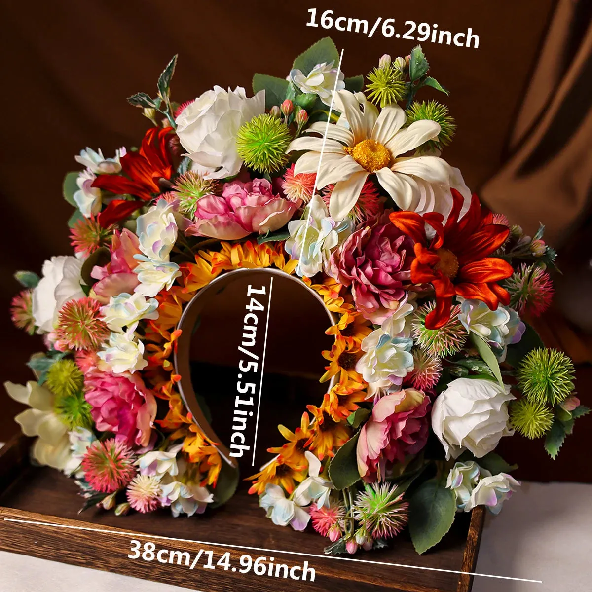 Flower Fae Head-Dress Headband Hair Wreath