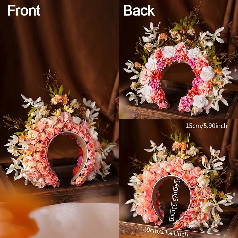 Flower Fae Head-Dress Headband Hair Wreath