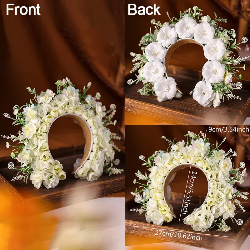 Flower Fae Head-Dress Headband Hair Wreath