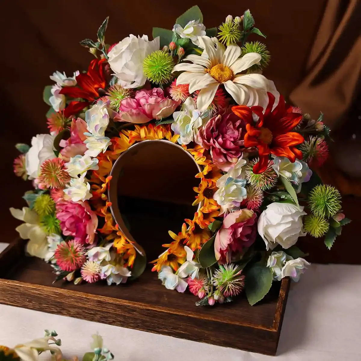 Flower Fae Head-Dress Headband Hair Wreath