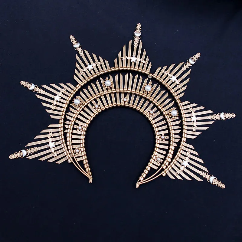 Golden City Goddess Halo Crown Headband