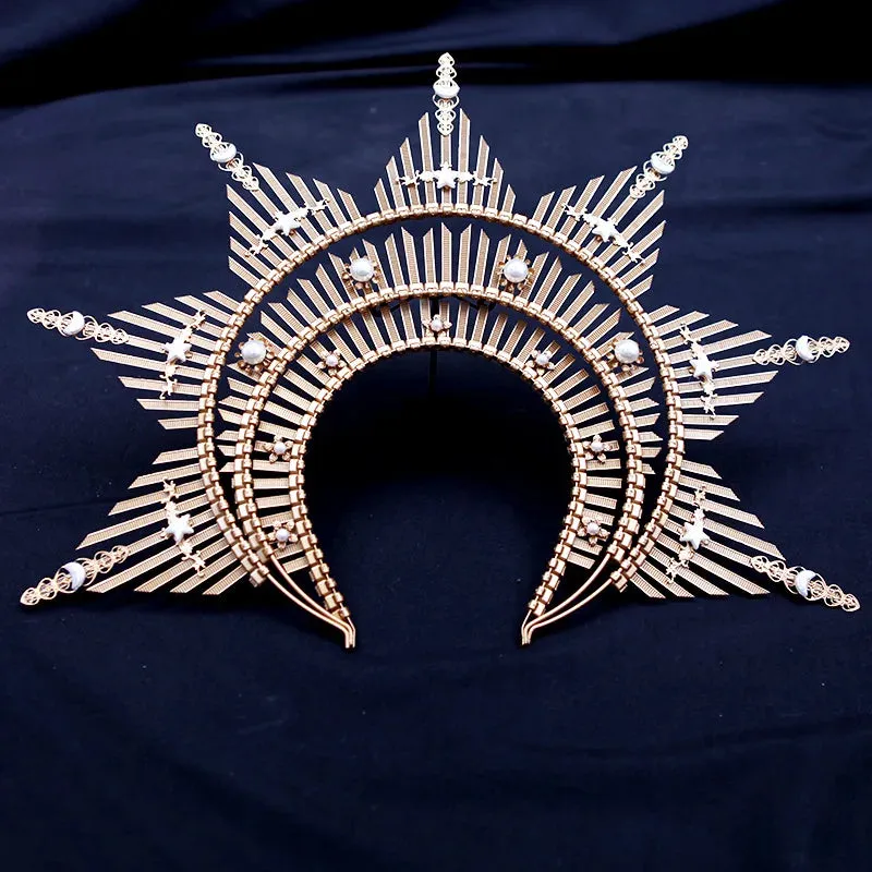 Golden City Goddess Halo Crown Headband
