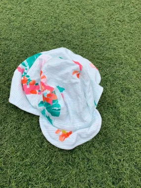 Green striped baby Girl’s hat