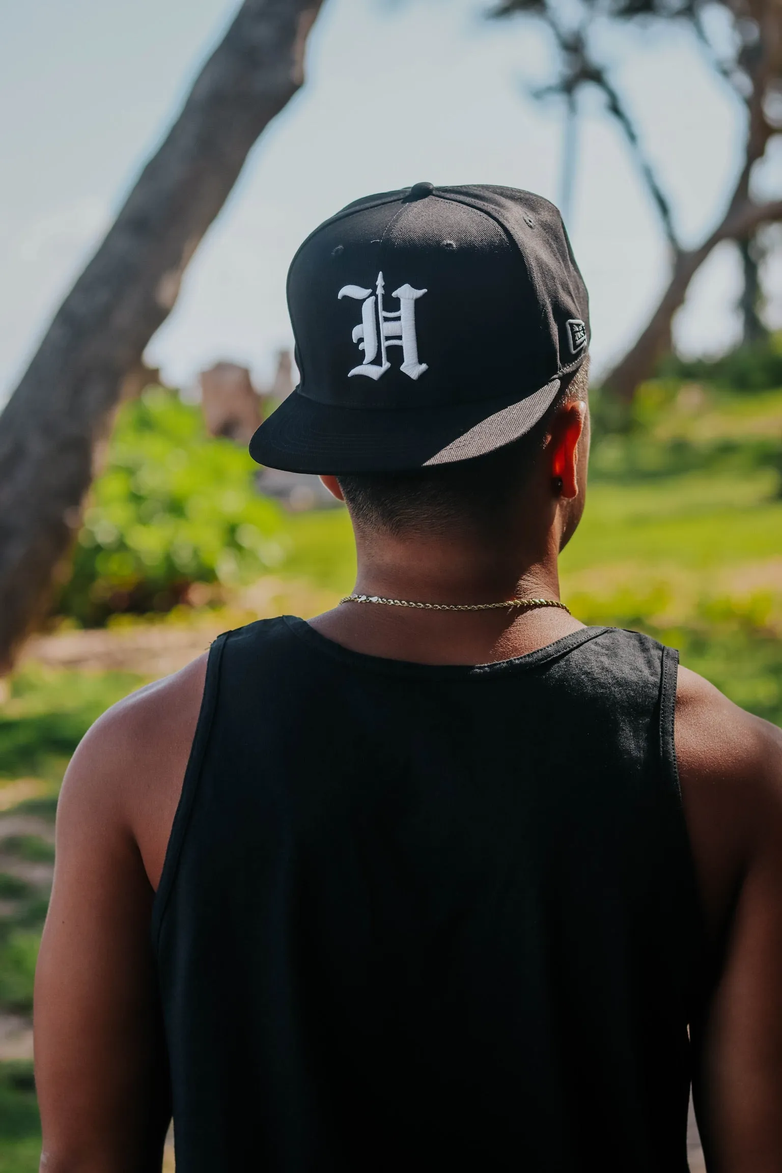 H SPEAR Black Snapback