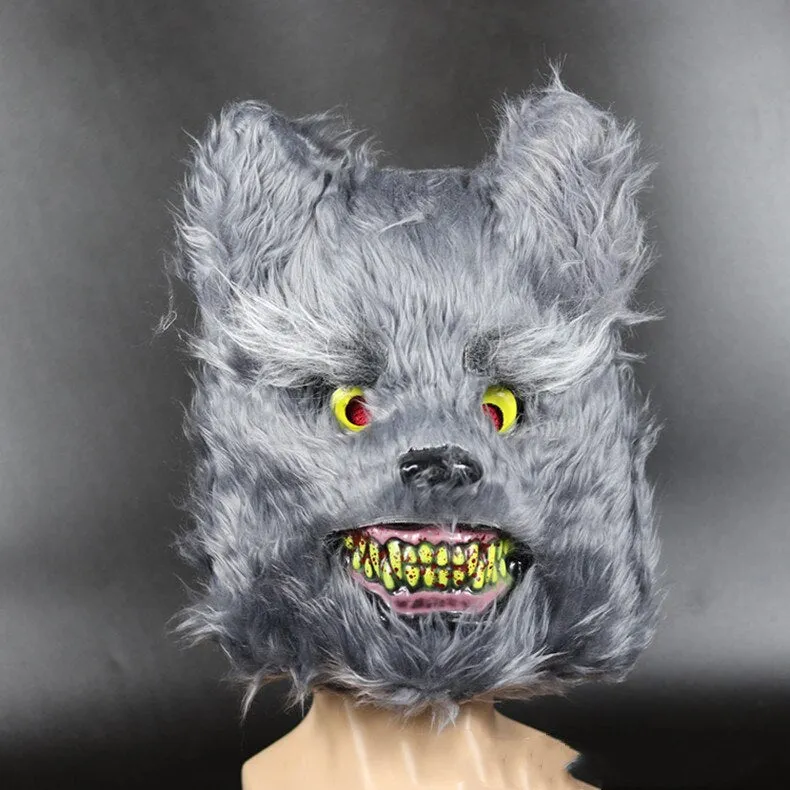 Halloween Mask White Bunny Rabbit Bloody Creepy Halloween Horror Killer Masque Scary Adult Mask Dress