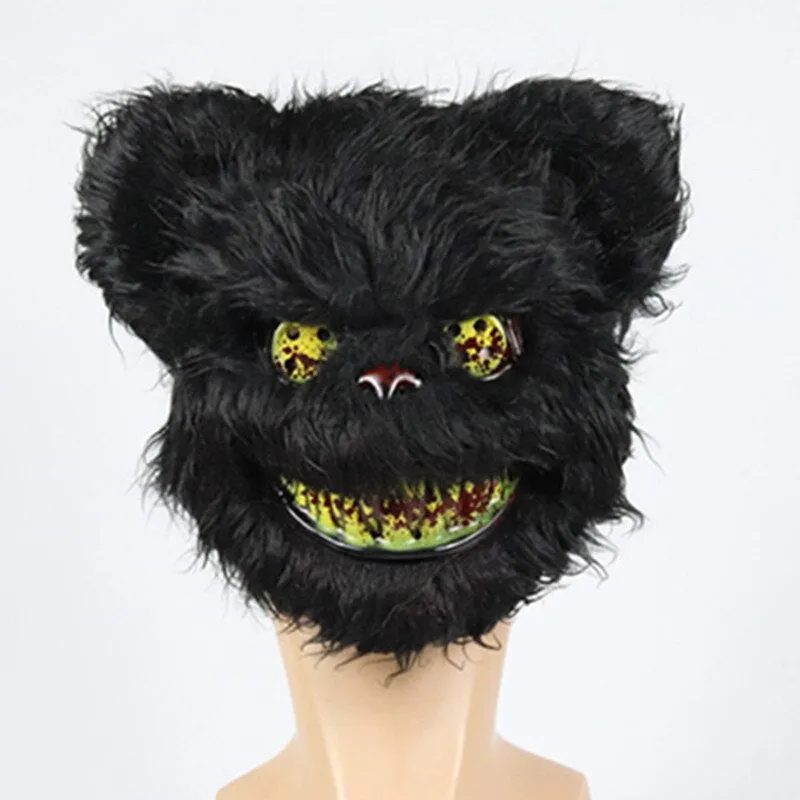Halloween Mask White Bunny Rabbit Bloody Creepy Halloween Horror Killer Masque Scary Adult Mask Dress