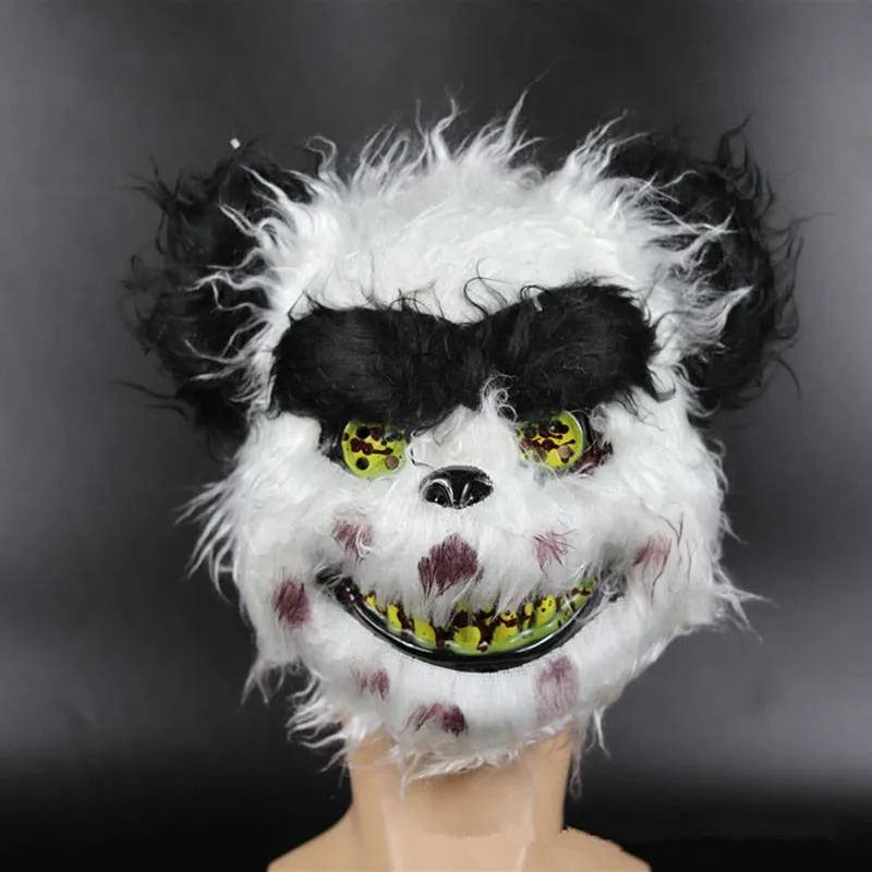 Halloween Mask White Bunny Rabbit Bloody Creepy Halloween Horror Killer Masque Scary Adult Mask Dress