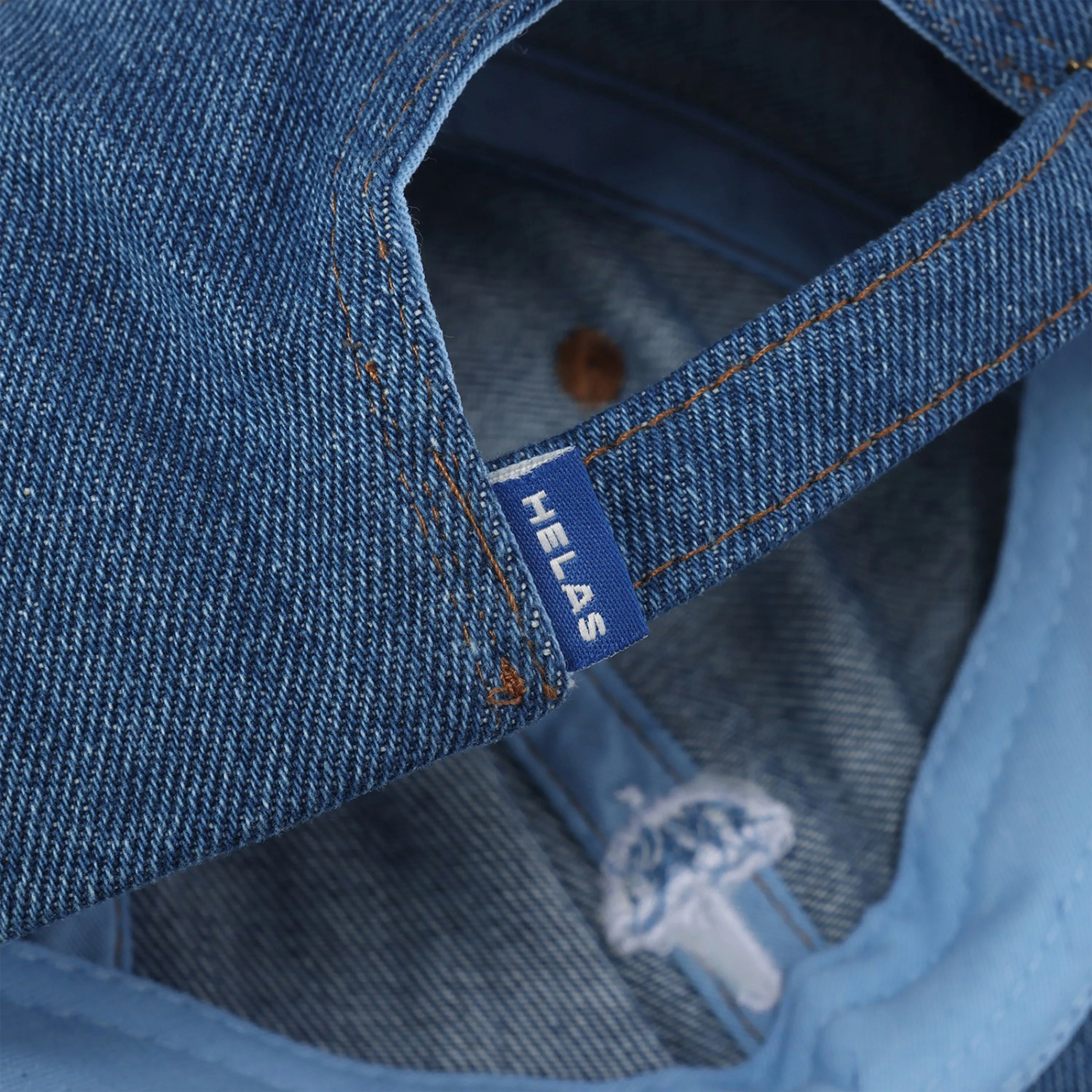 HELAS CLASSIC DENIM CAP LIGHT BLUE