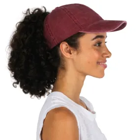 Jessie Pigment Washed Ponytail Cap