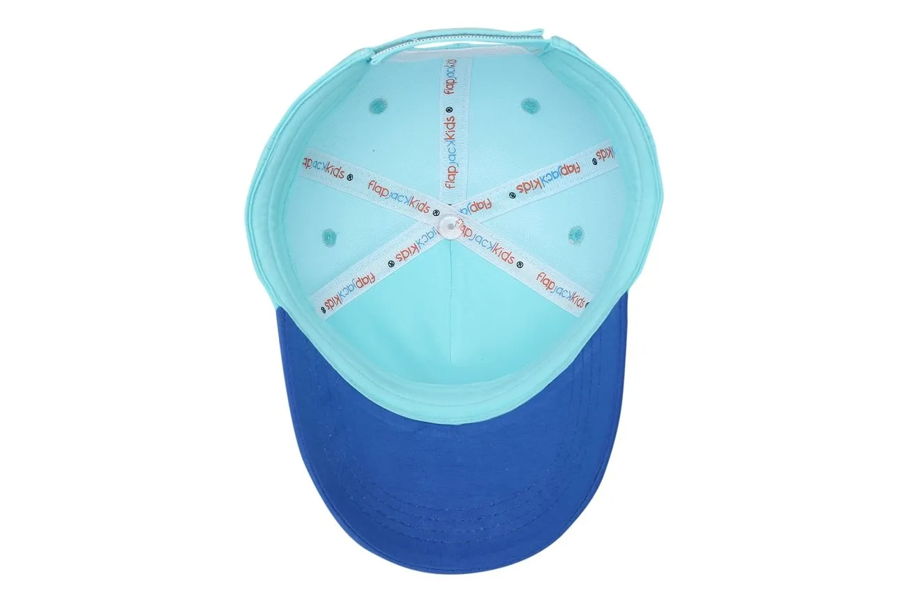 Kids UPF50  Ball Cap - Monster Blue